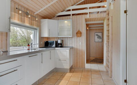 Deline - 250M from the Sea: Flooring, Wood, Kitchen, Ceiling, Interior Design, Floor, Countertop, Kitchen Appliance, Cabinetry, Plumbing Fixture