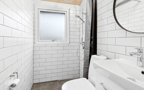 Mahalia - 300M from the Sea: Plumbing Fixture, Bathroom, Toilet Seat, Toilet, Flooring, Floor, Plumbing, Tile, Sink, Tap