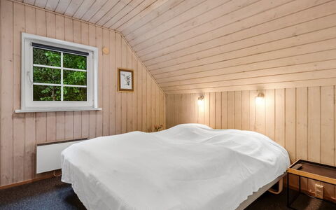Iliana - 1Km from the Sea: Wood, Bedroom, Ceiling, Floor, Flooring, Bed, Interior Design, Home, Hardwood, Bed Sheet