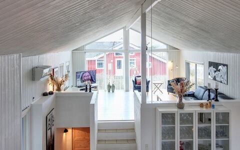 Hansina - 500M from the Sea: Ceiling, Home, Interior Design, Stairs, Light Fixture, Hardwood, Wood Flooring, Living Room, Chair, Paint