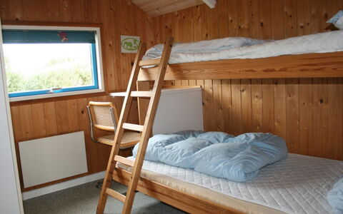 Uma - 400M from the Sea: Wood, Bunk Bed, Bed, Bedroom, Flooring, Interior Design, Furniture, Ceiling, Floor, Room