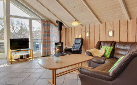 Uma - 400M from the Sea: Furniture, Interior Design, Wood, Flooring, Ceiling, Floor, Room, Couch, Living Room, Home