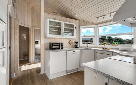 Ferdine - 1.5Km from the Sea: Wood, Ceiling, Interior Design, Home, Hardwood, Wood Stain, Light Fixture, Countertop, Kitchen, Design