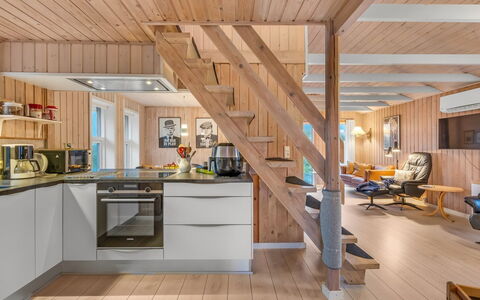 Casandra - 600M from the Sea: Flooring, Wood, Interior Design, Floor, Ceiling, Furniture, Wood Flooring, Room, Kitchen, Wood Stain