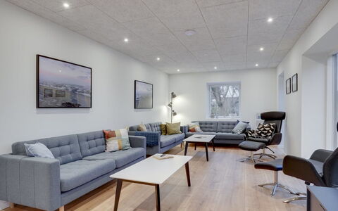 Christiern - 4.5Km from the Sea: Furniture, Interior Design, Flooring, Wall, Floor, Couch, Ceiling, Wood, Living Room, Lighting