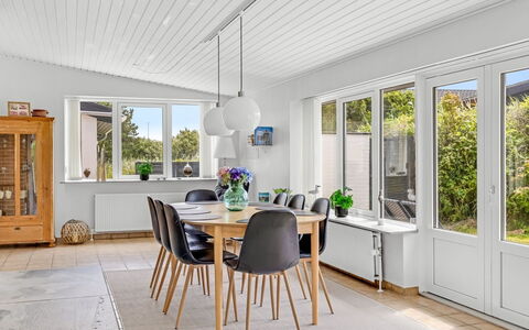 Kita - 500M from the Sea: Interior Design, Flooring, Furniture, Wood, Floor, Ceiling, Wood Flooring, Kitchen & Dining Room Table, Home, Dining Room