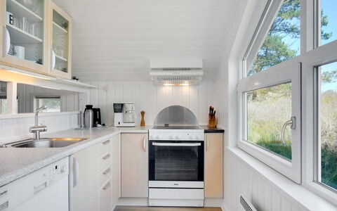 Thera - 2.8Km from the Sea: Wood, Interior Design, Ceiling, Kitchen, Flooring, Countertop, Kitchen Appliance, Lighting, Light Fixture, Floor