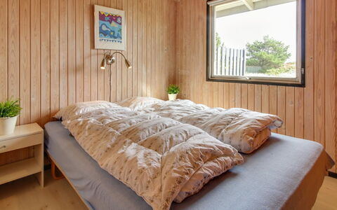 Elsa - 700M from the Sea: Bed, Bedroom, Interior Design, Furniture, Wood, Bed Sheet, Flooring, Floor, Bedding, Ceiling
