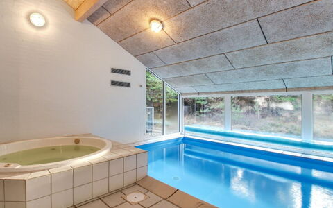 Jensen - 700M to the Fjord: Ceiling, Flooring, Floor, Interior Design, Swimming Pool, Resort, Attic, Design, Tile, Eco Hotel