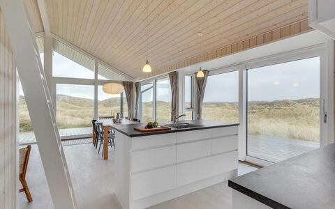 Marjorie - 400M from the Sea: Wood, Flooring, Ceiling, Interior Design, Floor, Kitchen, Wood Flooring, Home, Countertop, Hardwood