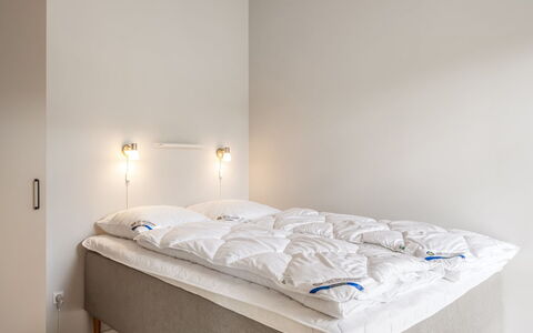 Alena - 1Km from the Sea: Bedroom, Bed, Bedding, Bed Sheet, Linens, Bed Frame, Floor, Ceiling, Room, Mattress