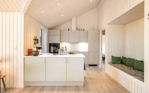 Nanouk - 500M from the Sea: Flooring, Interior Design, Wood, Floor, Ceiling, Furniture, Wood Flooring, Kitchen, Room, Light Fixture