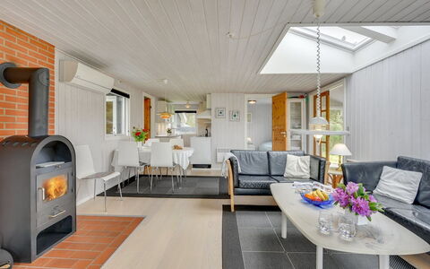 Hildegarde - 900M from the Sea: Interior Design, Flooring, Wood, Couch, Furniture, Ceiling, Floor, Living Room, Room
