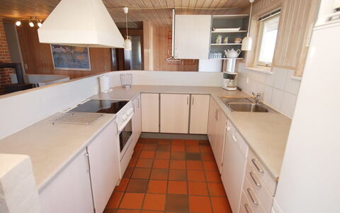 Riborg - from the Sea: Kitchen, Countertop, Flooring, Interior Design, Cabinetry, Floor, Wood, Sink, Kitchen Appliance, Kitchen Sink