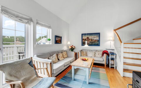 Jannike - 100M from the Sea: Interior Design, Flooring, Furniture, Floor, Wood, Couch, Ceiling, Wood Flooring, Living Room, Room