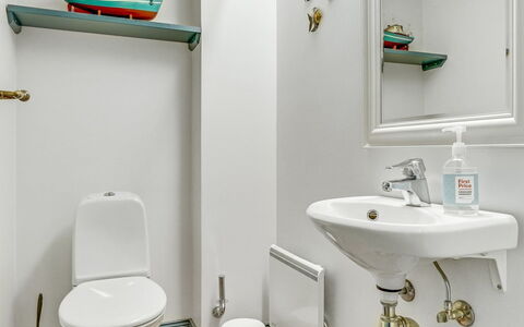 Jannike - 100M from the Sea: Bathroom, Plumbing Fixture, Bathroom Sink, Wall, Sink, Interior Design, Flooring, Tap, Floor, Plumbing