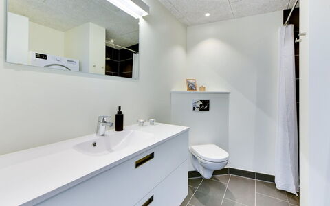 Aiana - 250M from the Sea: Flooring, Floor, Interior Design, Plumbing Fixture, Bathroom Cabinet, Ceiling, Bathroom Sink, Bathroom, Plumbing, Sink