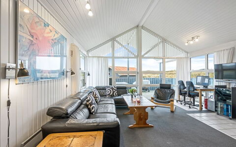 Gottfreda - 330M to the Fjord: Ceiling, Home, Interior Design, Cottage, Couch, Living Room, Light Fixture, Hardwood