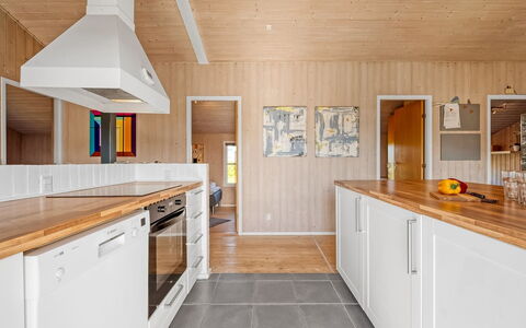 Hjalma - from the Sea: Kitchen, Flooring, Wood, Countertop, Floor, Wood Flooring, Interior Design, Kitchen Appliance, Ceiling, Cabinetry