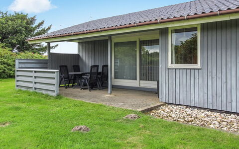 Holte - 700M to the Fjord: Siding, Door, Cottage, Groundcover, Porch, Garden, Lawn, Shade, Yard, Backyard