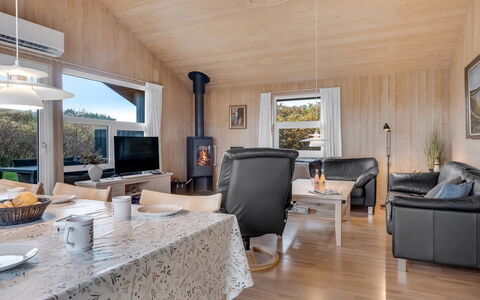 Sofja - 150M from the Sea: Wood, Furniture, Home, Interior Design, Ceiling, House, Living Room, Room, Cottage, Floor