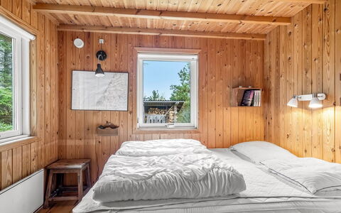 Hereth - 700M from the Sea: Wood, Bedroom, Bedding, Bed, Bed Sheet, Interior Design, Home, Ceiling, Hardwood, Bed Frame