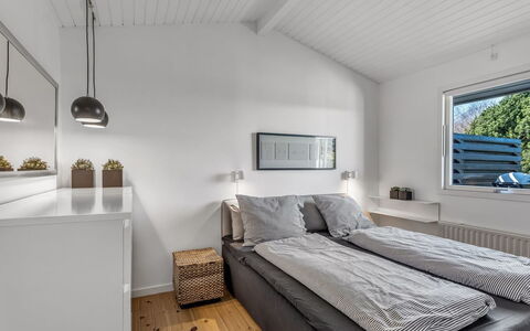 Allaine - 500M from the Sea: Interior Design, Ceiling, Wood, Bedroom, Bed, Flooring, Floor, Furniture, Room, Lighting