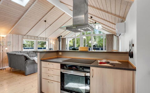 Alger - 800M from the Sea: Kitchen, Wood, Interior Design, Countertop, Flooring, Ceiling, Furniture, Plumbing Fixture, Floor, Major Appliance
