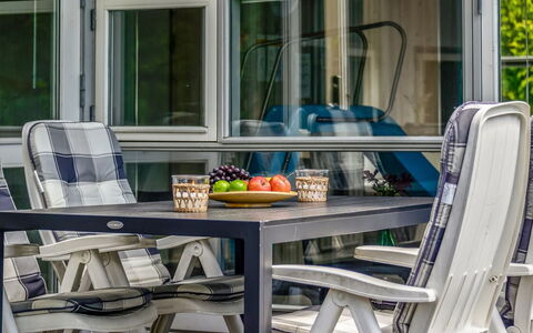 Joakim - 350M from the Sea: Swimming Pool, Outdoor Furniture, Furniture, Resort, Flagstone, Eco Hotel, Shade, Chair, Leisure, Estate