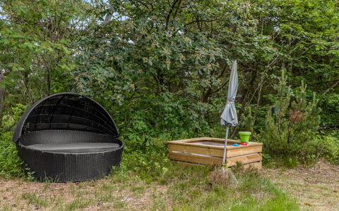 Saxi - 2.6Km from the Sea: Garden, Lawn, Natural Material, Backyard, Wicker, Outdoor Furniture, Basket