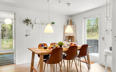 Galathea - 800M from the Sea: Furniture, Interior Design, Flooring, Wood, Dining Room, Light Fixture, Ceiling, Kitchen & Dining Room Table, Table, Wood Flooring