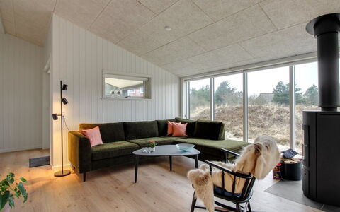 Jirina - 750M from the Sea: Flooring, Ceiling, Interior Design, Floor, Home, Light Fixture, Wood Flooring, Room, Living Room
