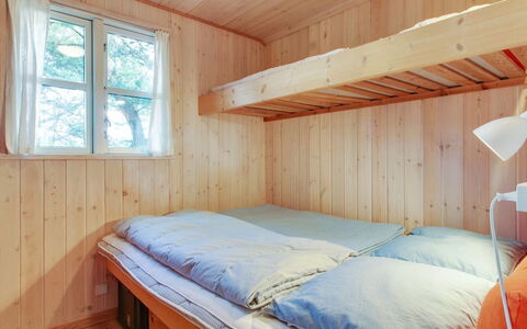 Svenja - 600M from the Sea: Bedroom, Bed, Wood, Bunk Bed, Flooring, Floor, Bed Sheet, Interior Design, Bedding, Ceiling