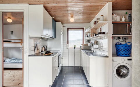 Thorgisl - 1.4Km from the Sea: Flooring, Wall, Kitchen, Wood, Interior Design, Floor, Ceiling, Major Appliance, Countertop, Kitchen Appliance