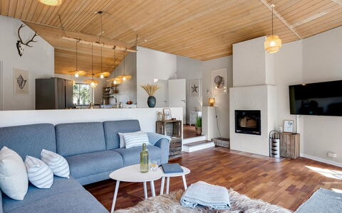 Ingmund - 2Km from the Sea: Furniture, Interior Design, Flooring, Couch, Wood, Ceiling, Living Room, Floor, Light Fixture, Home