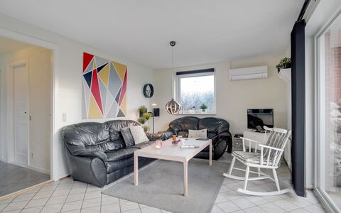 Dværg - 350M from the Sea: Furniture, Interior Design, Flooring, Wall, Floor, Ceiling, Couch, Room, Apartment, Living Room