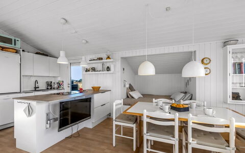 Thorgny - from the Sea: Flooring, Kitchen, Wood, Furniture, Interior Design, Floor, Ceiling, Wood Flooring, Countertop, Kitchen & Dining Room Table