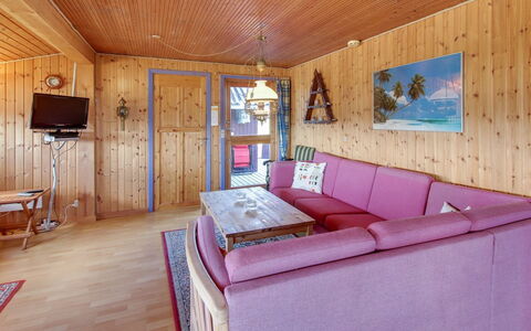 Soeren - from the Sea: Wood, Ceiling, Furniture, Room, Wood Stain, Hardwood, Chair, Living Room, Log Cabin, Lumber