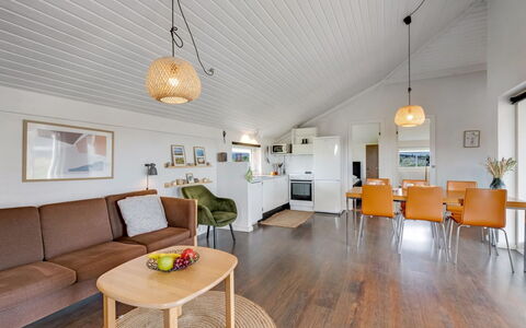 Jænis - from the Sea: Furniture, Interior Design, Flooring, Wood, Ceiling, Couch, Floor, Light Fixture, Living Room, Home