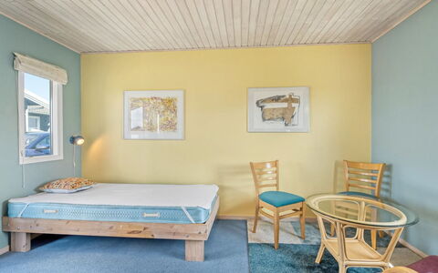 Viveka - 500M from the Sea: Furniture, Interior Design, Flooring, Floor, Wall, Bedroom, Bed, Wood, Ceiling, Room