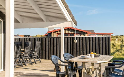 Horsten - 350M from the Sea: Wood, Porch, Roof, Shade, Door, Deck, Outdoor Furniture, Wood Stain, Hardwood, Plank