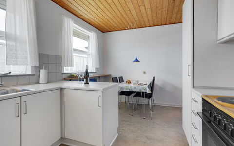 Otte - 500M from the Sea: Kitchen, Interior Design, Flooring, Countertop, Ceiling, Wood, Floor, Furniture, Kitchen Appliance, Cabinetry