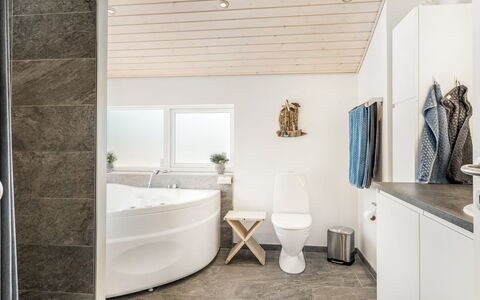 Ejnarine - 300M from the Sea: Flooring, Floor, Interior Design, Plumbing Fixture, Ceiling, Lighting, Room, Home, Plumbing, Bathroom