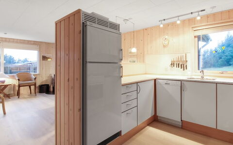 Liisi - 500M from the Sea: Kitchen, Flooring, Countertop, Wood, Interior Design, Kitchen Appliance, Furniture, Floor, Major Appliance, Cabinetry