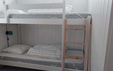 Liisi - 500M from the Sea: Bunk Bed, Wood, Bedroom, Bed, Bedding, Floor, Bed Sheet, Dormitory, Bed Frame, Hostel