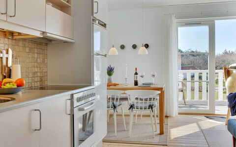 Aline - 1Km from the Sea: Furniture, Kitchen, Interior Design, Countertop, Flooring, Kitchen Appliance, Floor, Wood, Major Appliance, Kitchen & Dining Room Table