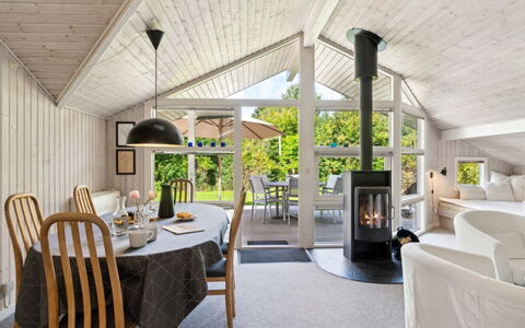 Batsha - 350M from the Sea: Wood, Ceiling, Interior Design, Home, Cottage, Light Fixture, Living Room, Chair, Hardwood, Porch