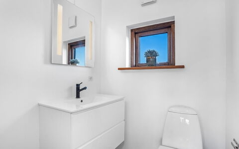 Niela - 800M from the Sea: Plumbing Fixture, Flooring, Floor, Interior Design, Bathroom, Tap, Sink, Bathroom Sink, Bathroom Cabinet, Plumbing