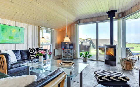 Alexis - 250M from the Sea: Home, Cottage, Ceiling, Living Room, Log Cabin, Hardwood, Light Fixture, Chair, Garden Buildings