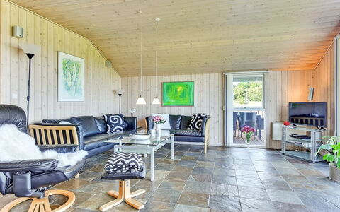 Alexis - 250M from the Sea: Wood, Furniture, Living Room, Home, Couch, Cottage, Ceiling, Chair, Hardwood